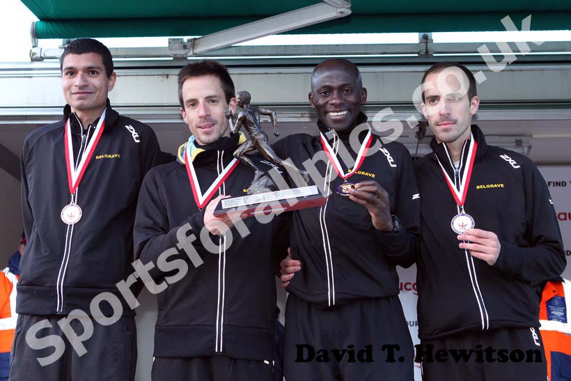Belgrave winners of the senior mens 2012 National Cross Country Relay Championships.